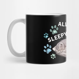 Always sleepy club dark background Mug